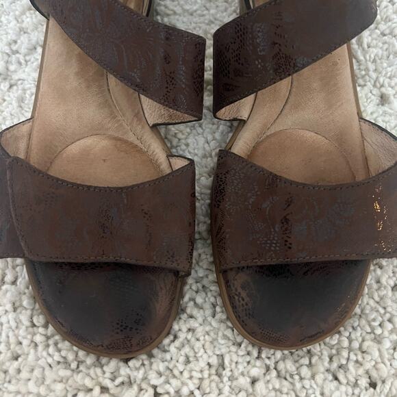 Beautifeel Brown Two Strap Sandals Size 40 - Picture 3 of 11
